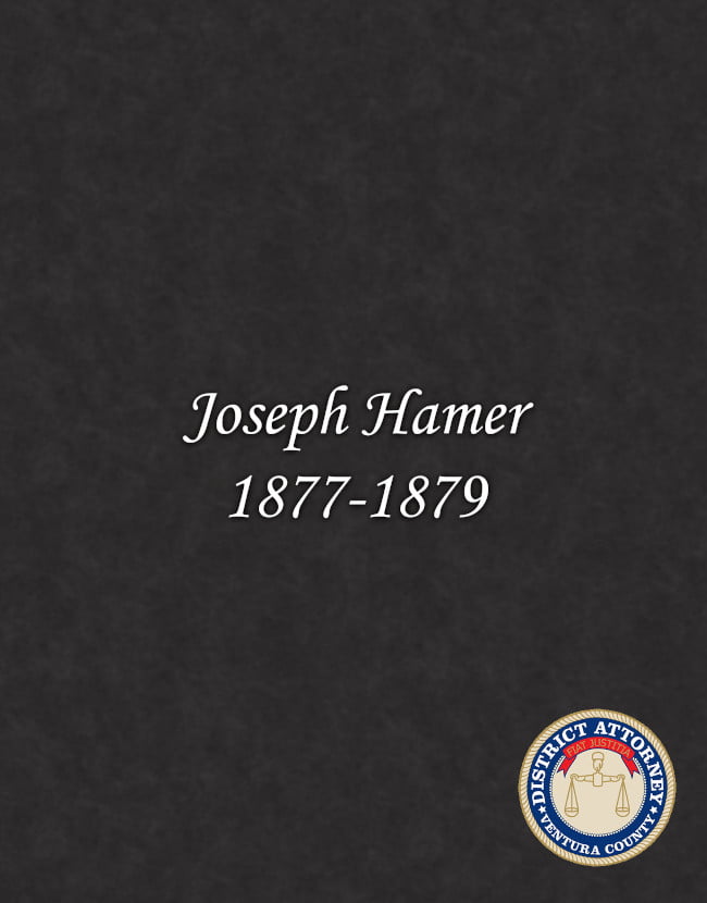 Poster with name Joseph Hammer and 1877-1879
