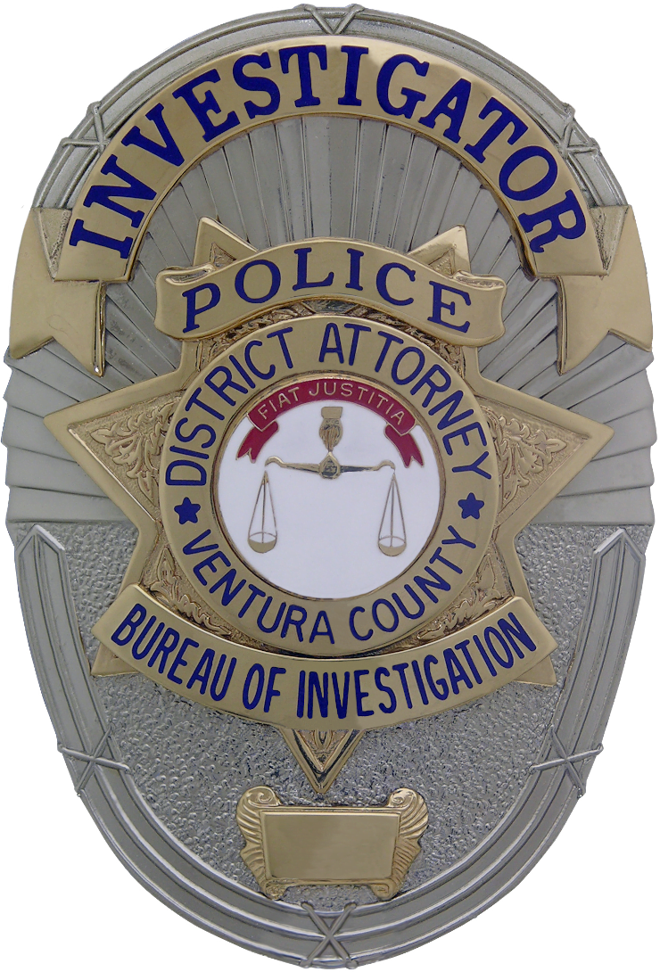 Ventura County Bureau of Investigations Badge